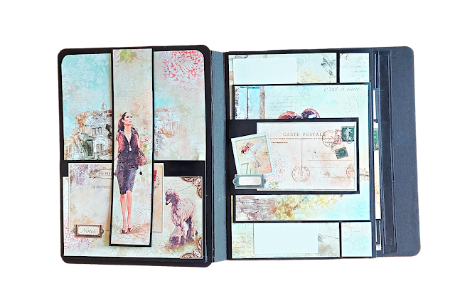 Ciao Bella Paper Notre Vie Collection - memory book / album made by Lou Sims