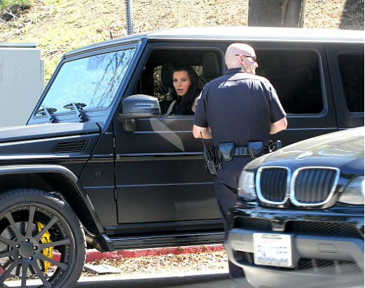 Kim Kardashian Braked Traffic Violation