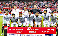 SEVILLA F. C. - Sevilla, España - Temporada 2015-16 - Krychowiak, Kolo, Sergio Rico y Rami; Reyes, Banega, Crist—foro, Gameiro, Mariano, Tremoulinas y Vitolo - SEVILLA F. C. 1 (Gameiro) REAL SOCIEDAD 2 (Markel Bergara, Krychowiak p.p.) - 03/04/2016 - Liga de 1ª División, jornada 31 - Sevilla, estadio Sánchez Pizjuán