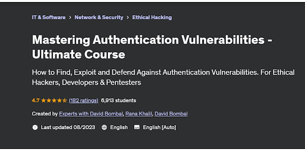 Mastering Authentication Vulnerabilities - Ultimate Course