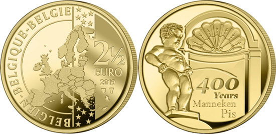 Belgium 2.5 euro 2019 - 400 years of the Manneken Pis