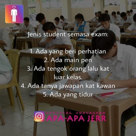 jenis student semasa exam ~ Wordless Wednesday