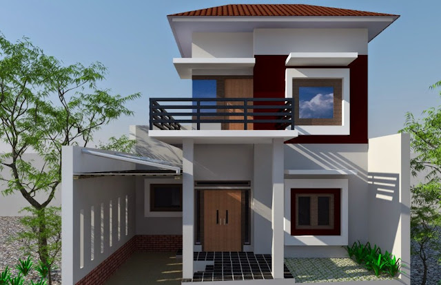 desain rumah 2 lantai minimalis