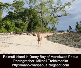 A Russian traveler in Raimuti island of Manokwari