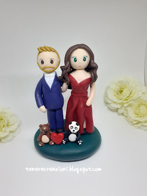 Cake topper anniversario