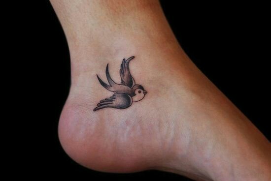 Foot Tattoo Bird Designs for Girl