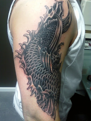 Shoulder Japanese Koi Fish Tattoo Designs Picture 1