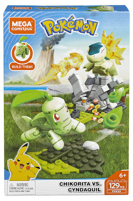 MEGA CONSTRUX Pokémon  Chikorita vs. Cyndaquil  Producto Oficial 2019 | Mattel FVK69 | Piezas: 129 | Edad: +6 años COMPRAR ESTE JUGUETE 