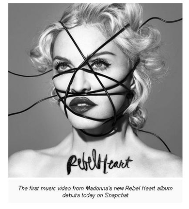 Debut Video Klip Terbaru, Madonna Gunakan Snapchat