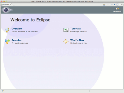 Blackberry Eclipse tutorial for Mac