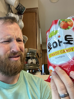 facial response to tomato candy