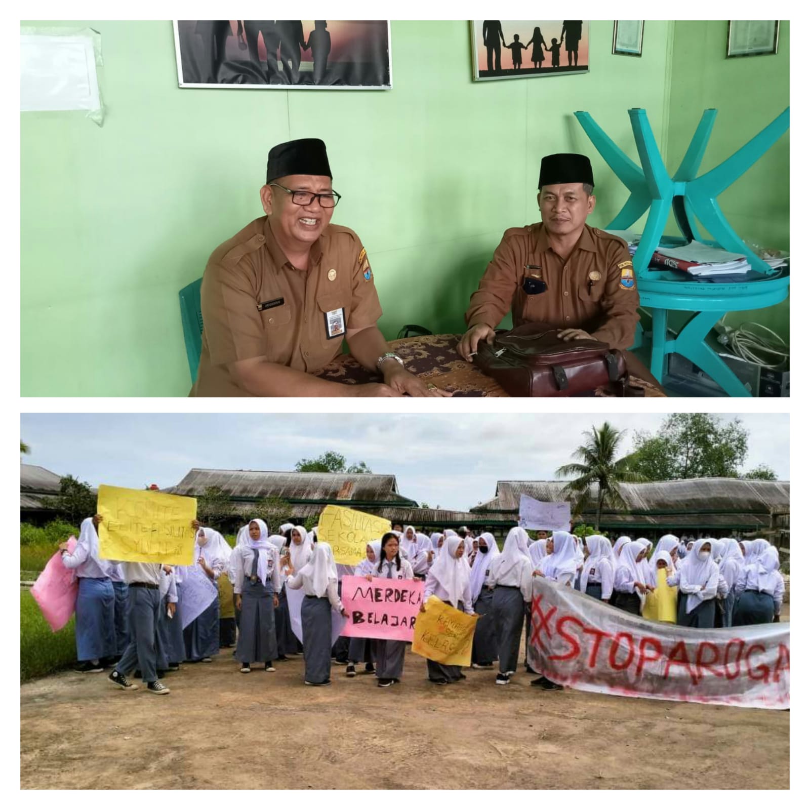 Pasca Demo SMK Negeri 1 Tanjabbar, Dua Orang Korwil Diknas Provinsu Jambi Pengawas SMA dan SMK Turun Langsung