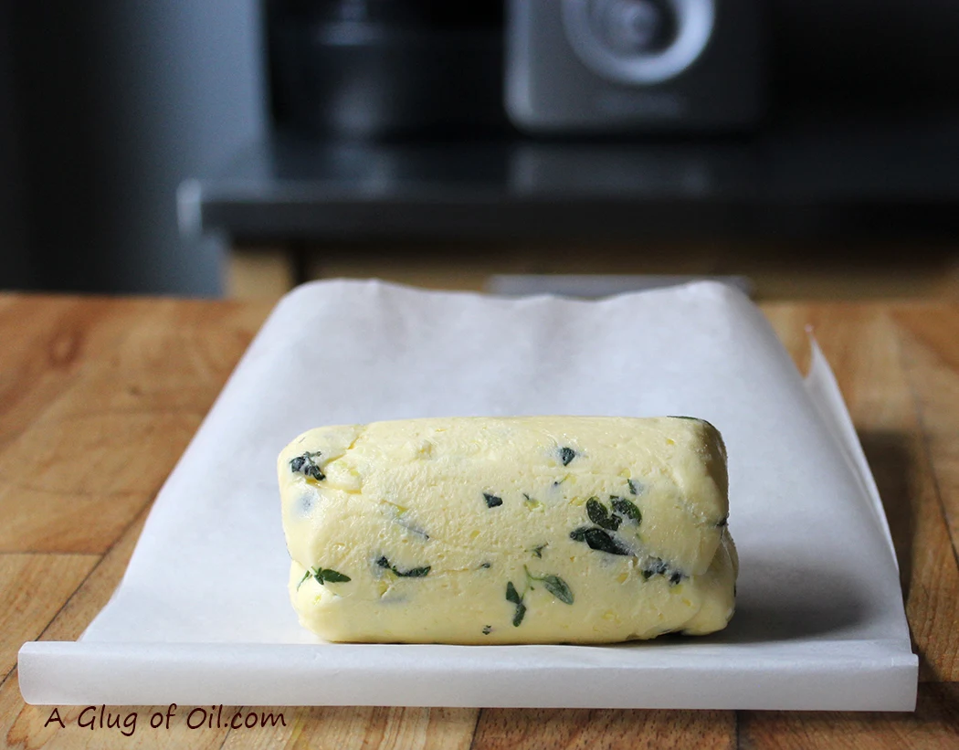 Lemon and Thyme Homemade Butter 