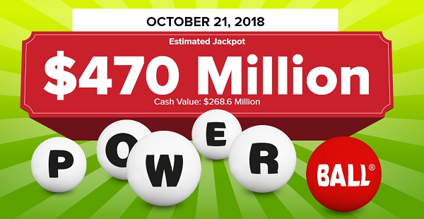 Powerball Winning Numbers October 21 2018