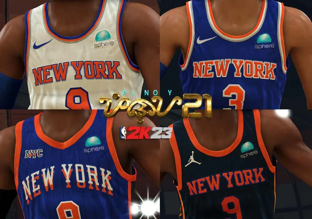 NBA 2K24 New York Knicks 23-24 Jerseys (Sponsor Patch)