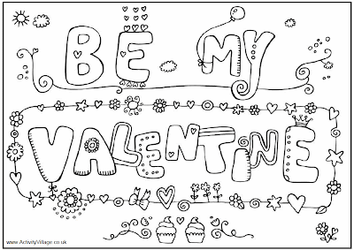 Be My Valentines Coloring Pages 