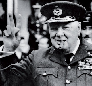 Former British PM Winston Churchill