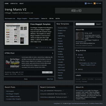 ireng manis v2 blogger template