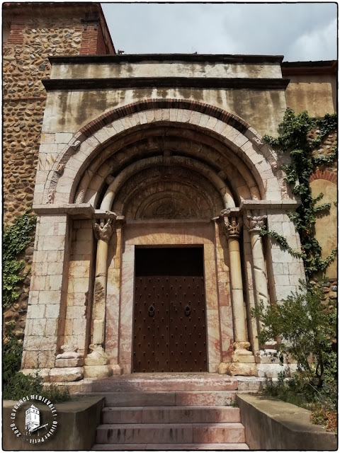 TOULOUGES (66) - Portail roman de l'église de l'Assomption de la Vierge