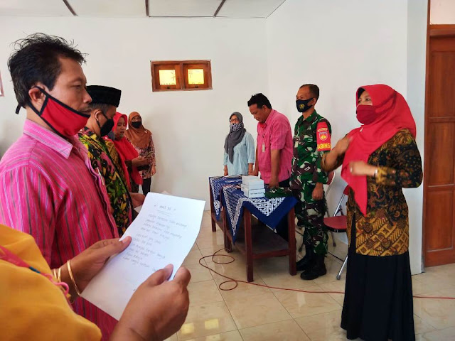 Babinsa  Koramil  Juwiring Hadiri Rapat Pokja Kampung KB