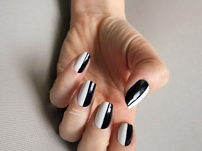 コンプリート！ half black half white nails 161594-Half black half white anime boy
