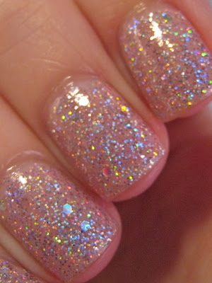 Topshop-Adrenaline-pink-holographic-glitter-nail-polish-swatch