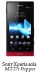 Spesifikasi Dan Harga Sony Xperia sola MT27i Pepper