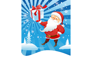 Background Santa Claus Vector Format CDR, AI, EPS