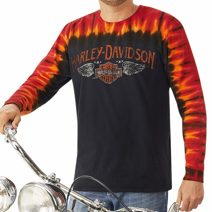 http://www.adventureharley.com/harley-davidson-mens-longsleeve-t-shirt-red-orange-black