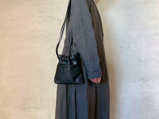 COSMICWONDER【コズミックワンダー】Naturally tanned leather Kinchaku bag◆八十八/丸亀香川県・eighty88eight/新居浜愛媛県エイティエイト