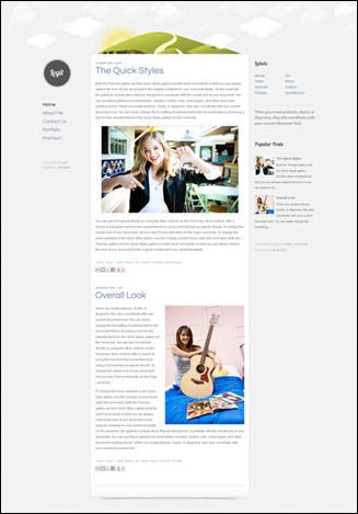 Legit Blogger Template