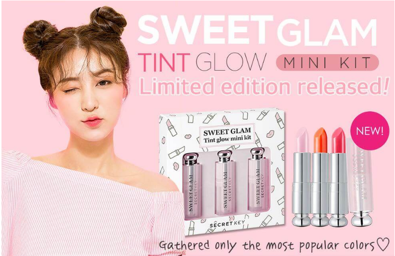 Bộ son dưỡng Secret Key Sweet Glam Tint Glow Mini Kit