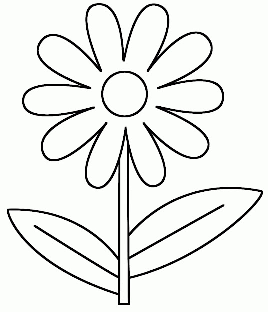  Printable Flowers Coloring Page Free Flower Coloring Pages For  Preschoolers  Coloring Page 