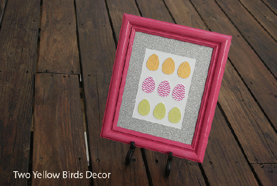 framed easter decor
