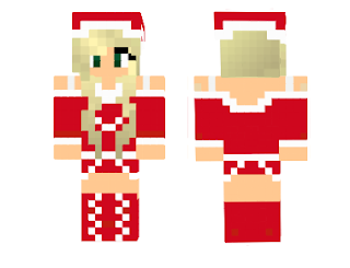 [Skins] Minecraft Cutie Santa Girl Skin