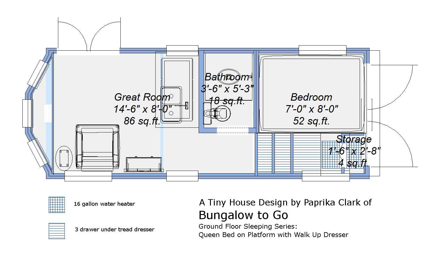 Tiny House Floor Plans On Trailer