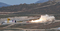 Large Class 92'' diameter second stage solid rocket motor test