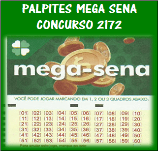 Mega sena 2172 palpites de grupos e jogos desdobrados