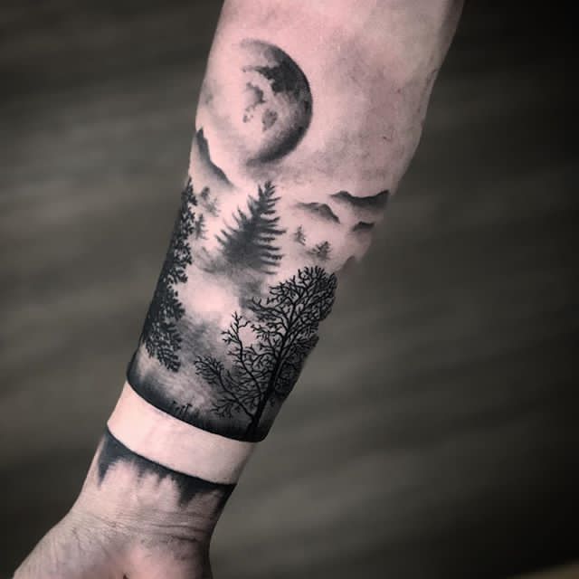 Man On The Moon Tattoo Tattoo Gallery Collection