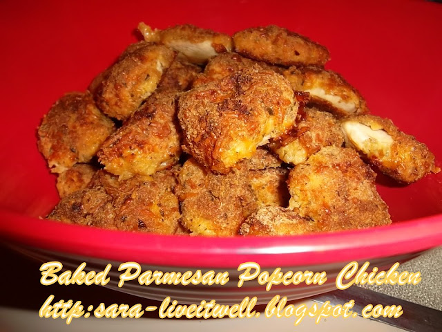 Baked Parmesan Popcorn Chicken