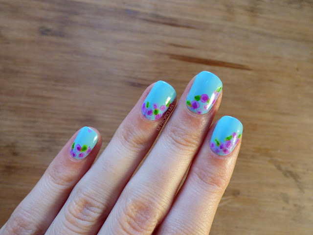 Watercolor Sharpie Nails