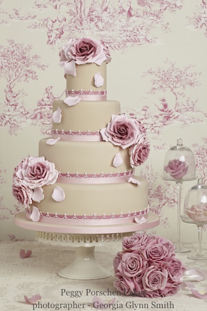 Peggy Porschen is THE name in beautiful wedding cakes and confectionary and