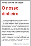 O Povo Famalicense António Cândido Oliveira - Orçamento2011