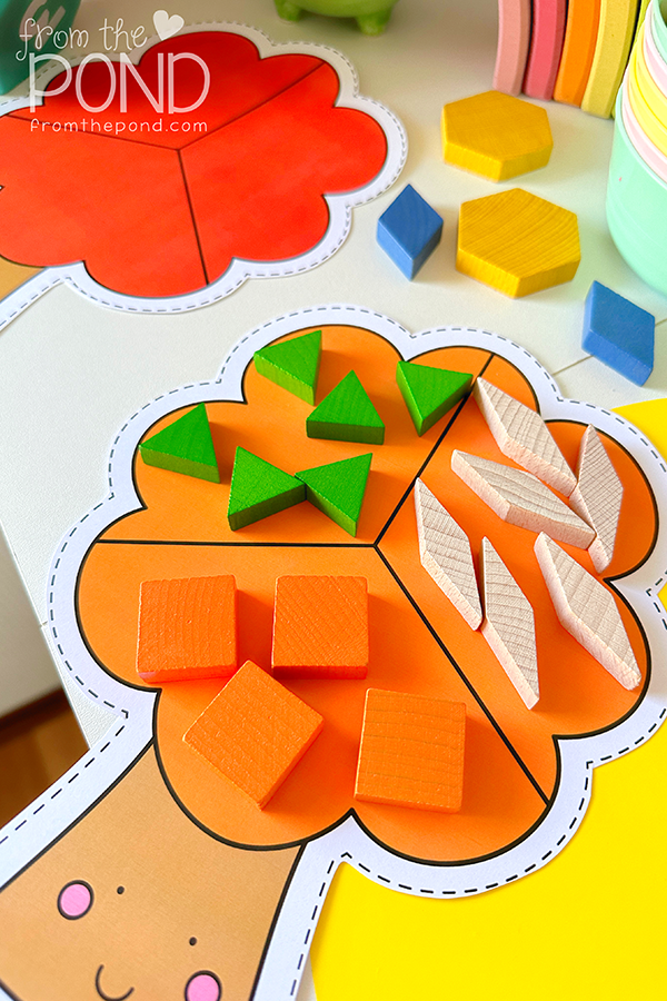sorting with the math kit