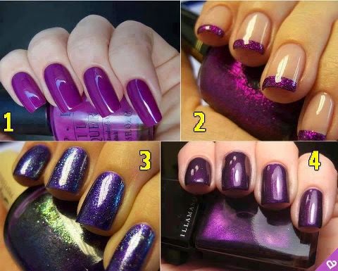 Simple Purple nail art designs  Fashion's Feel  Tips and 