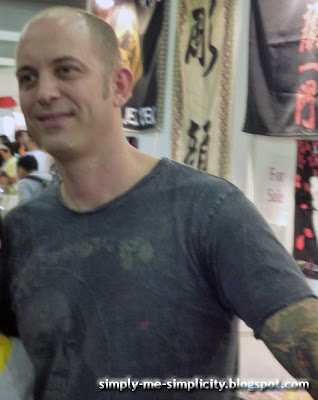 This is Chris Garver from Miami Ink. Baby likes him for his tiger tattoos.