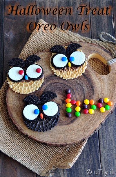 How to DIY Halloween Treats -  Oreo Owls  http://uTry.it