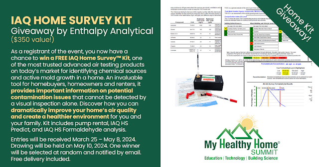 Indoor Air Quality Home Test Kit Giveaway by Enthalpy Analytical