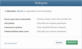 Authorize webstagram