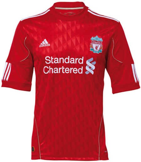 Kedai Baju  Bola  Liverpool  Home 2010 2011 Jersey revealed